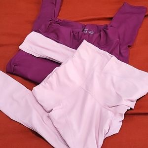 2 pair NWOT Vie Active yoga pants